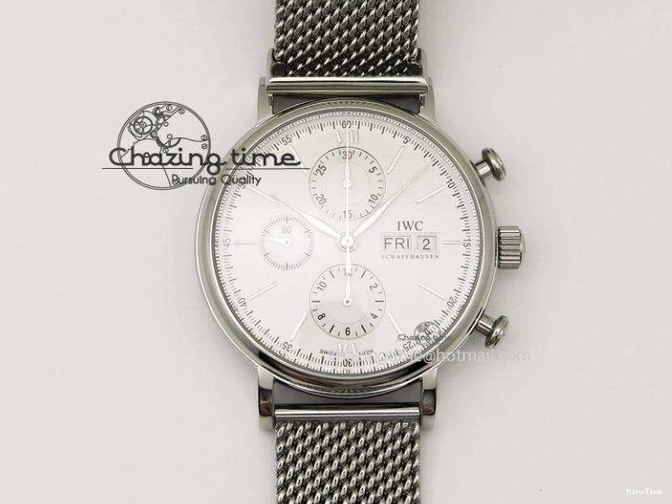 MIROTIME 0812 Portofino Automatic SS MKF 1:1 Best Edition White Dial On Black Leather Strap MIYOTA 9015 V Original 7204